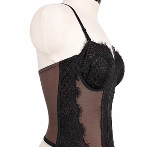 Urban Outfitters “Modern Love” Lace & Mesh Corset Size S image 3