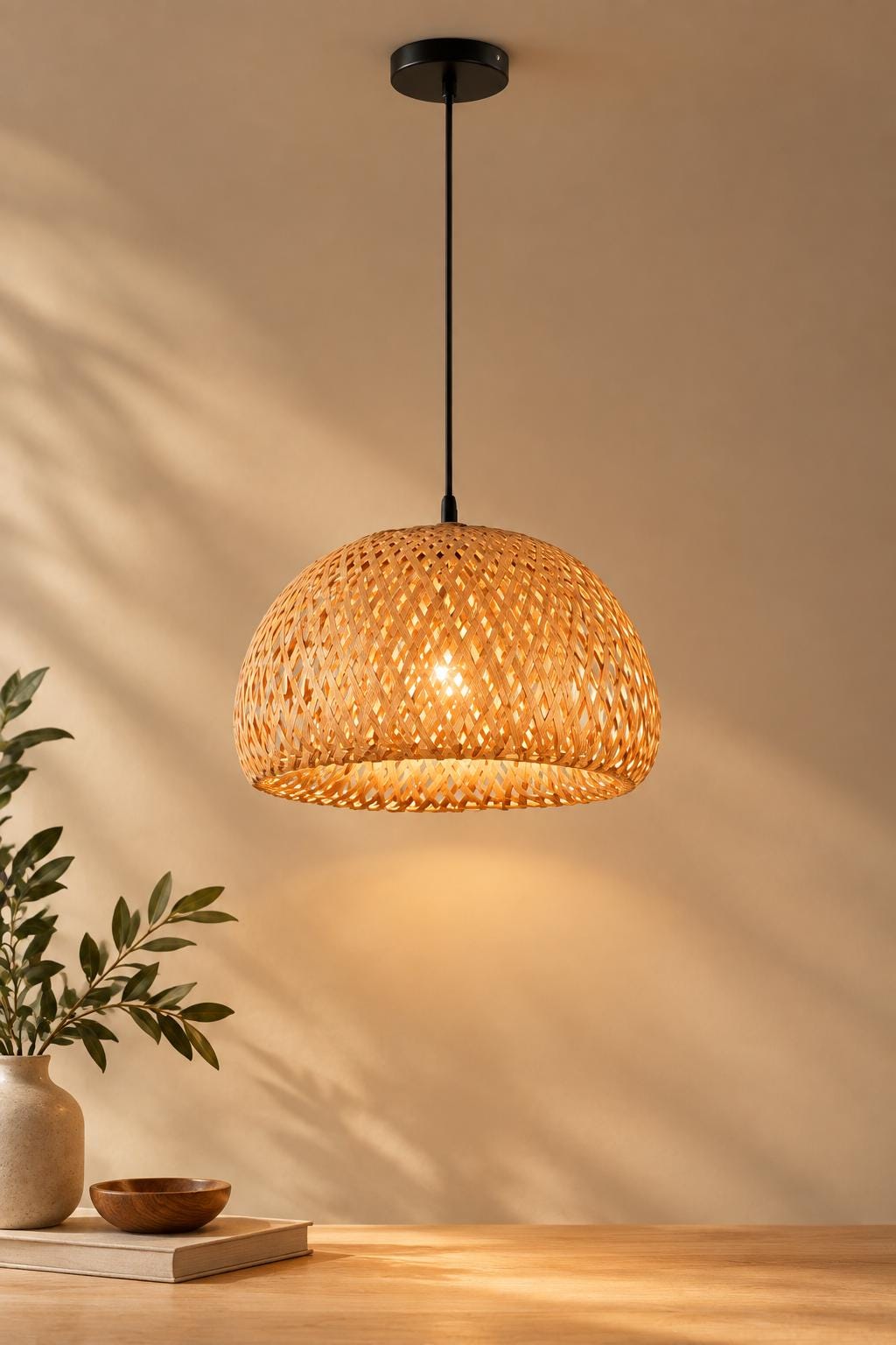 Rattan flower lamp - Etsy 日本