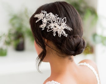 Laurista Large Silver Wedding Hair Comb