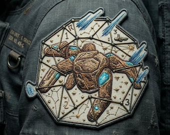 Project Hail Mary Rocky Embroidered Patch, Iron-On Alien Badge, Sci-Fi Book Lover Applique