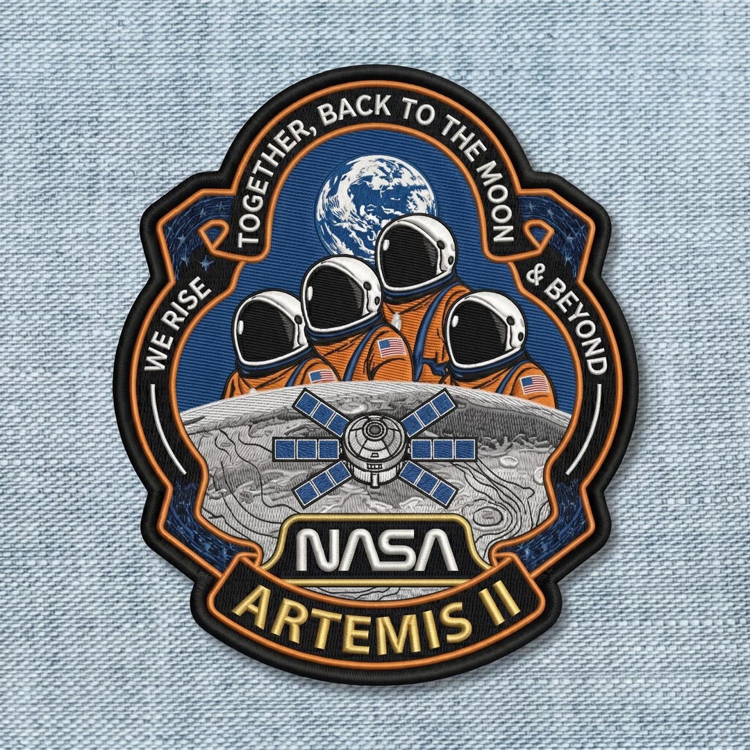 NASA Artemis II Embroidered Patch | Lunar Mission Space Badge Velcro ...