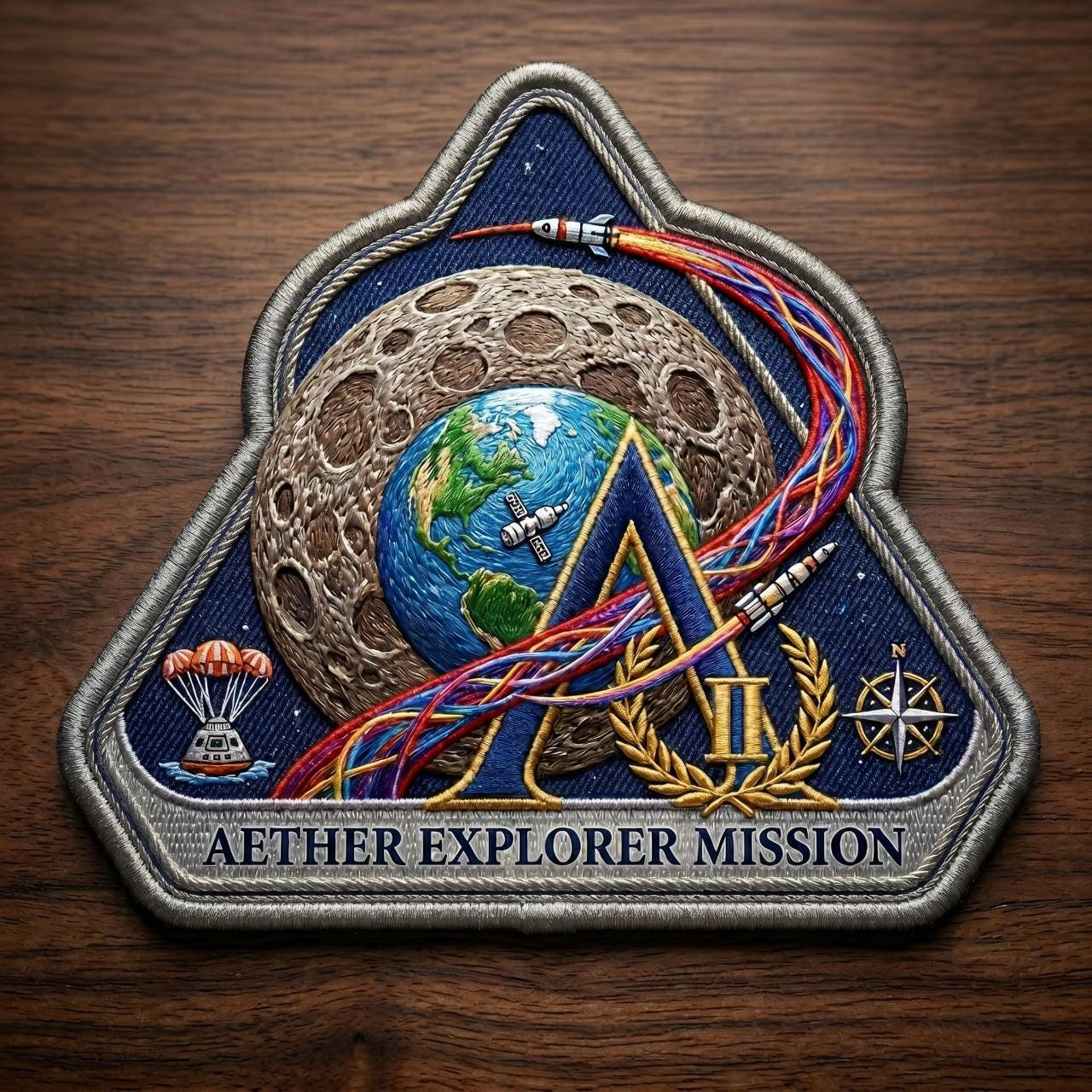 Artemis II Mission Patch | Embroidered NASA Moon Program Badge (iron-on ...