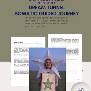 Somatic Guided Meditation Workbook — Digital Visualization Journal for Cortisol Detox, Letting Go | Printable (PDF)