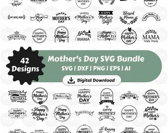 Pacote de arquivos SVG para o Dia das Mães, SVG Feliz Dia das Mães, SVG Mãe, Design para Sublimação, SVG Vida de Mãe, SVG Mãe Floral, SVG Mãe, Cricut e Silhouette
