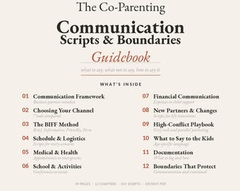 Manuale di comunicazione per la genitorialità condivisa, script, modelli per la definizione dei limiti, metodo BIFF, quaderno di lavoro per la pianificazione dell'affidamento.