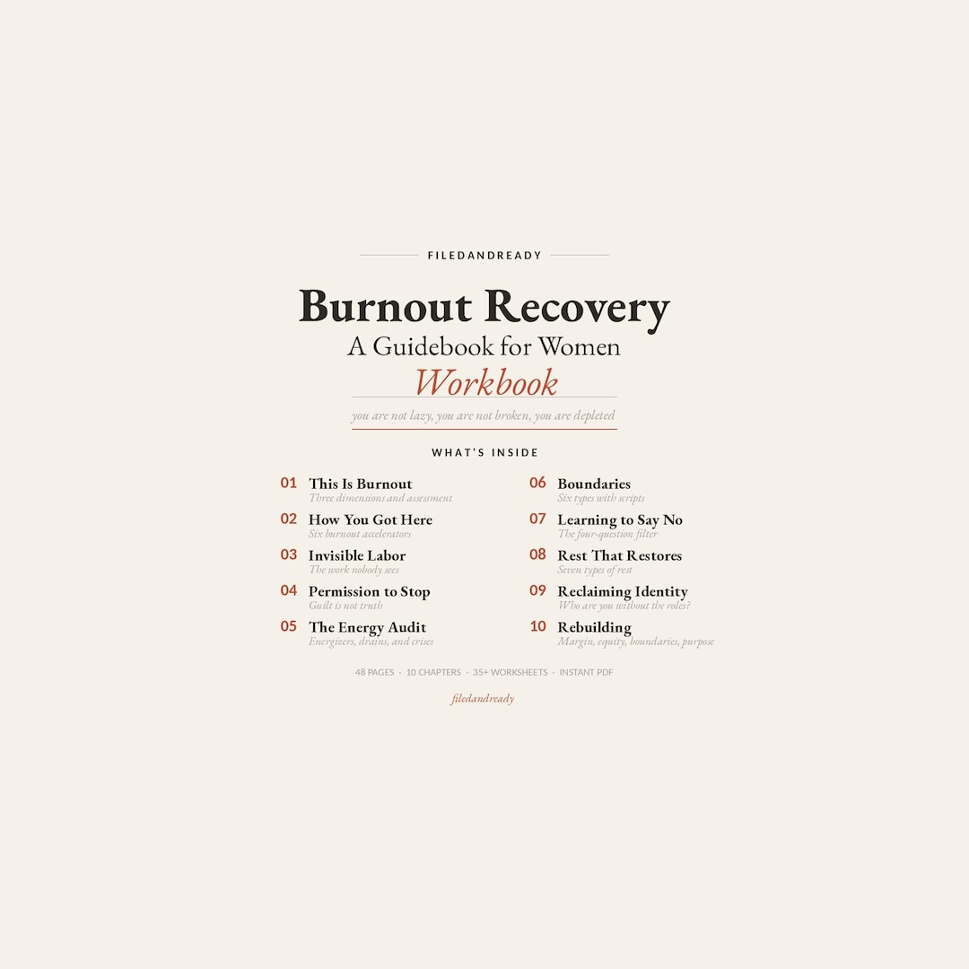 Laboe Workbook Burnout Recovery Guidebook for Women Invisible Labor Mental Load ...