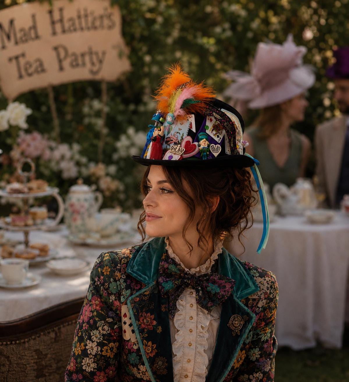 mad hatters tea party dress up Mad Hatter Inspired Dress, Tea Party Dress, Hatter Costume Dress, Halloween  Dress, Mad Tea Party Dress, Wonderland Birthday Dress, Mad Party