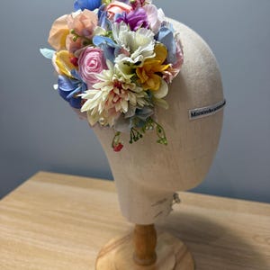 1950s Pink Floral Fascinator - Etsy UK display picture 1