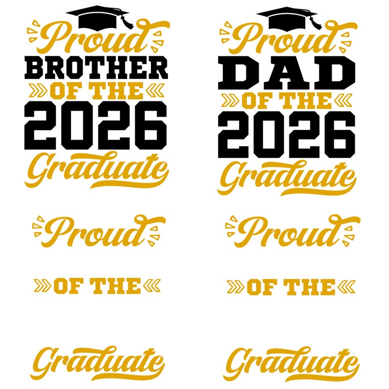 Proud Family 2026 Graduate SVG Bundle (digital Download) - Etsy