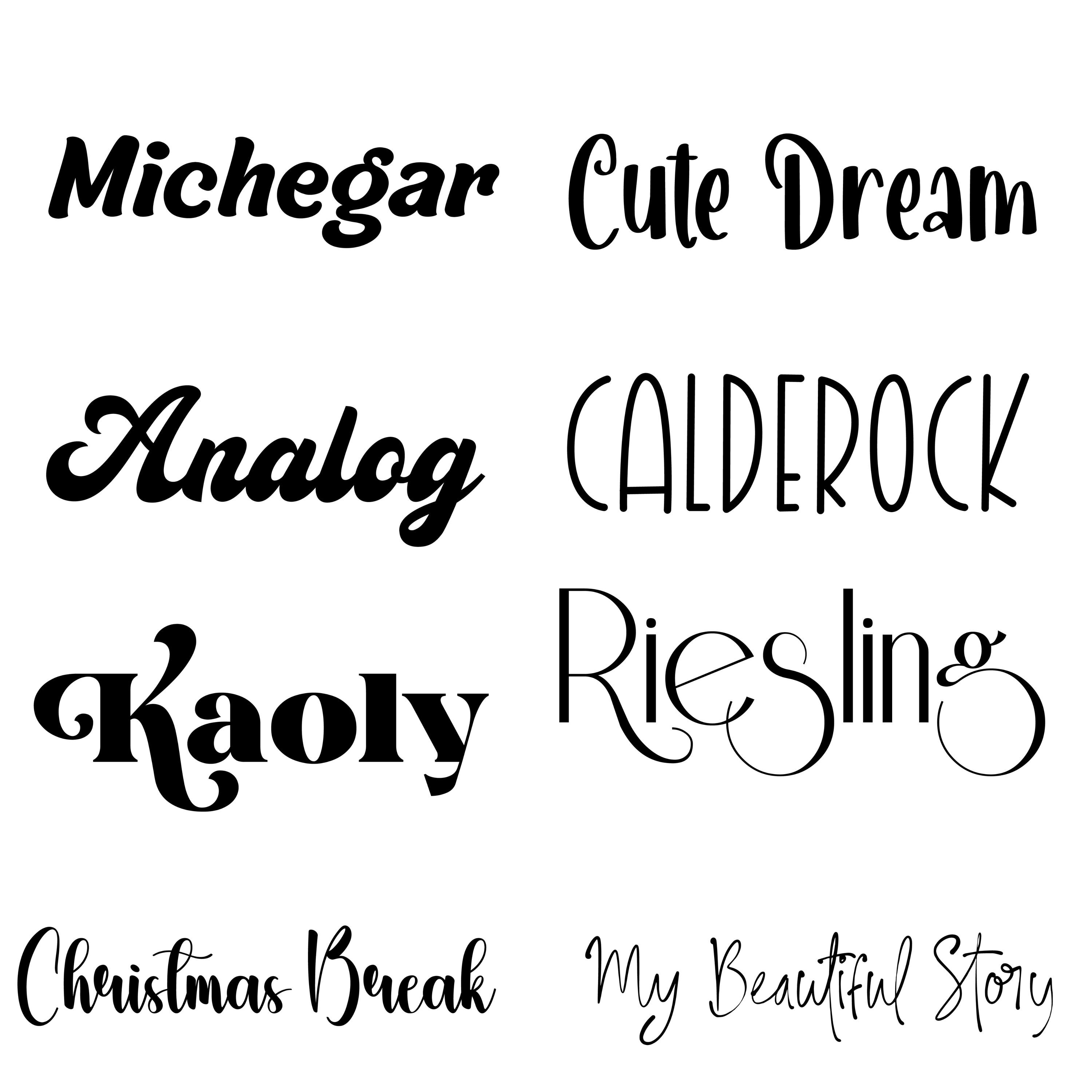 Ultimate Font Bundle :150 TTF & SVG Fonts for Cricut, Canva, Procreate ...
