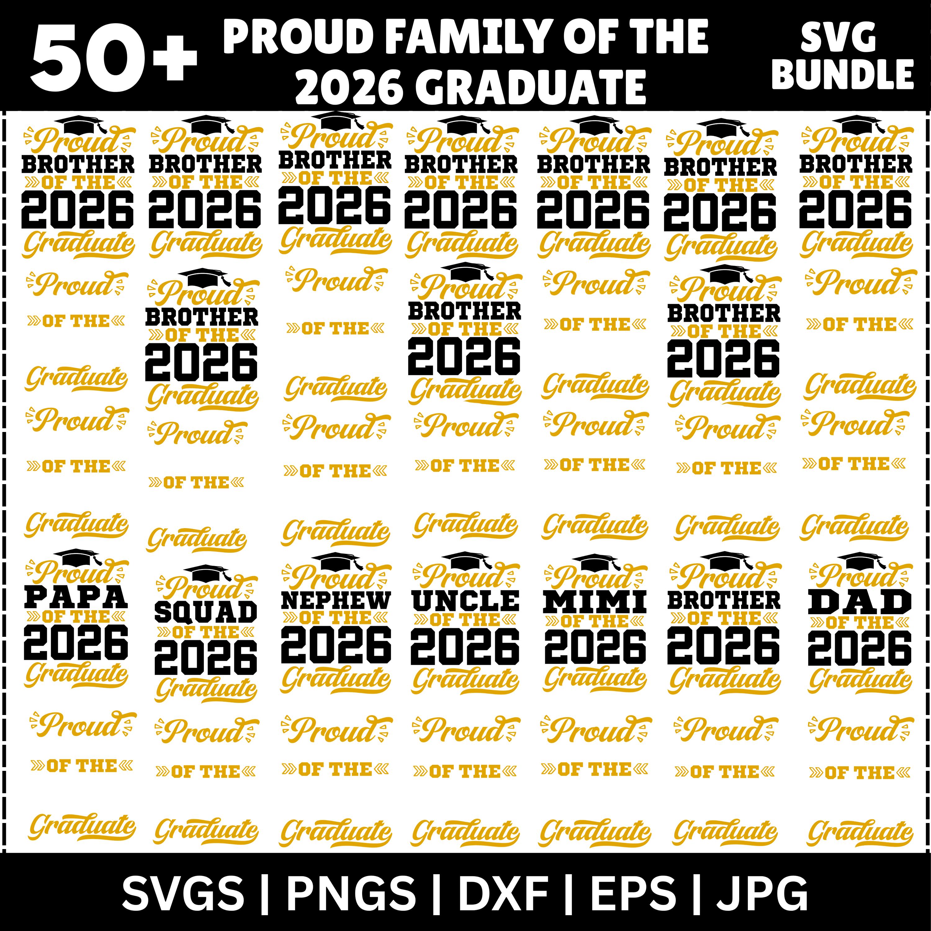 Proud Family 2026 Graduate SVG Bundle (digital Download) - Etsy