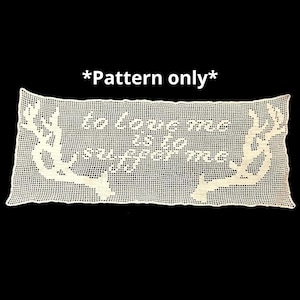 Schema all'uncinetto filet per corna di cervo