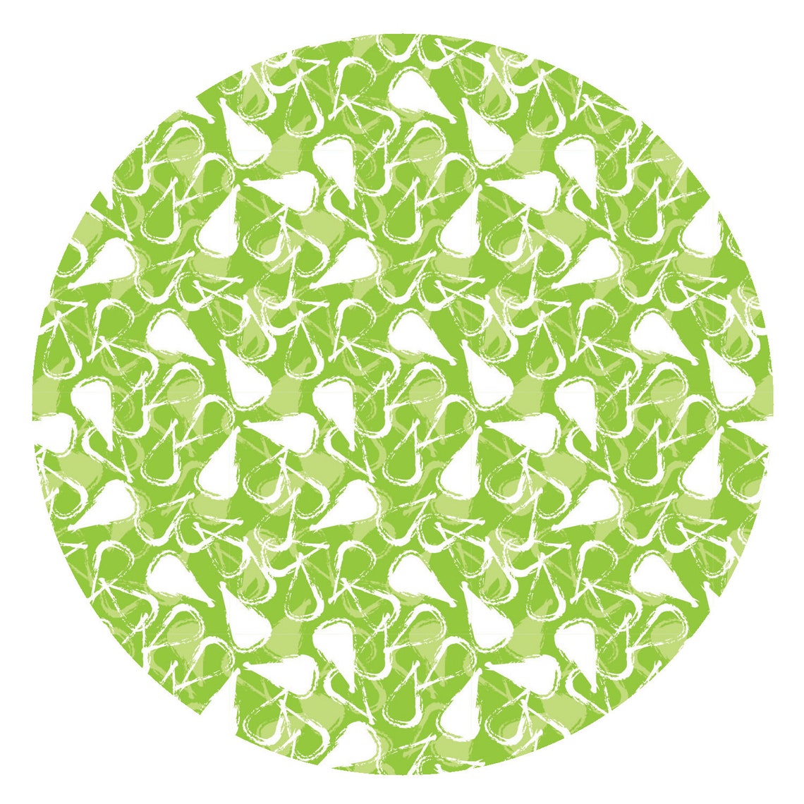 Lime Green Printable Scrapbook Paper Download Fruit Pattern | Etsy