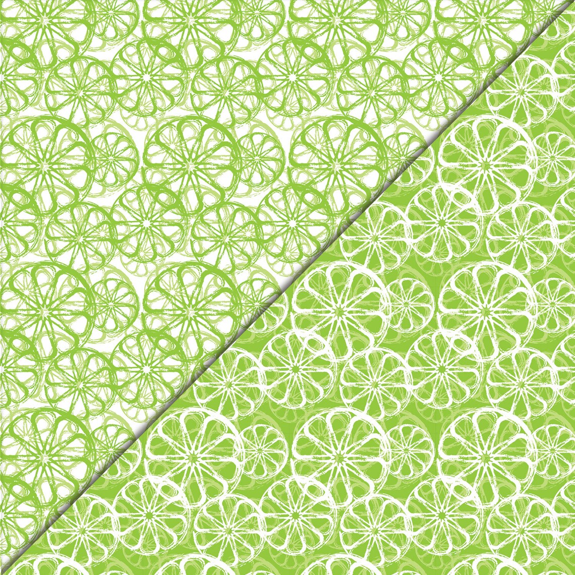 Lime Green Printable Scrapbook Paper Download Fruit Pattern | Etsy