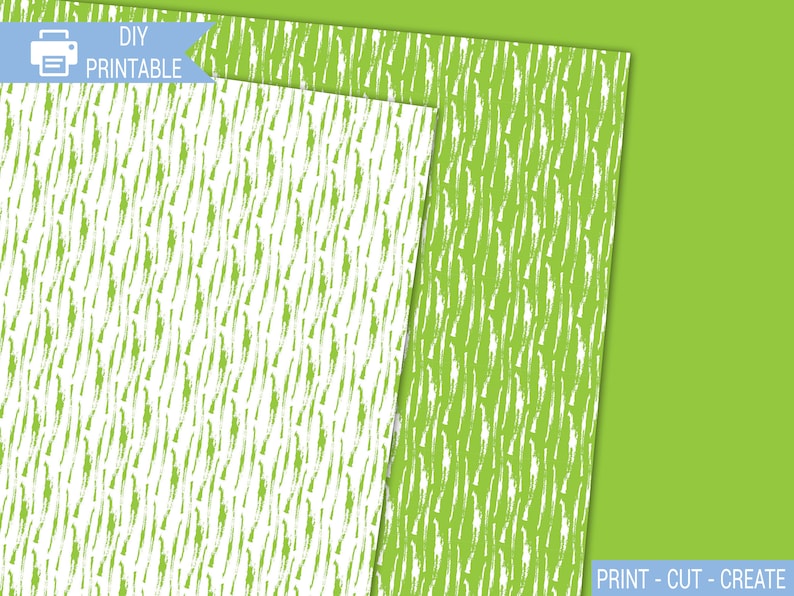 Lime Green Printable Scrapbook Paper Download Fruit Pattern - Etsy