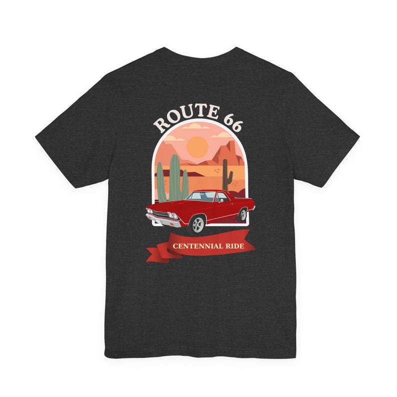 Route 66 Centennial T-Shirt – Retro Desert Road Trip Graphic Tee image 14
