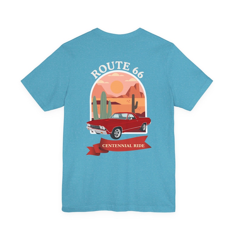 Route 66 Centennial T-Shirt – Retro Desert Road Trip Graphic Tee image 16