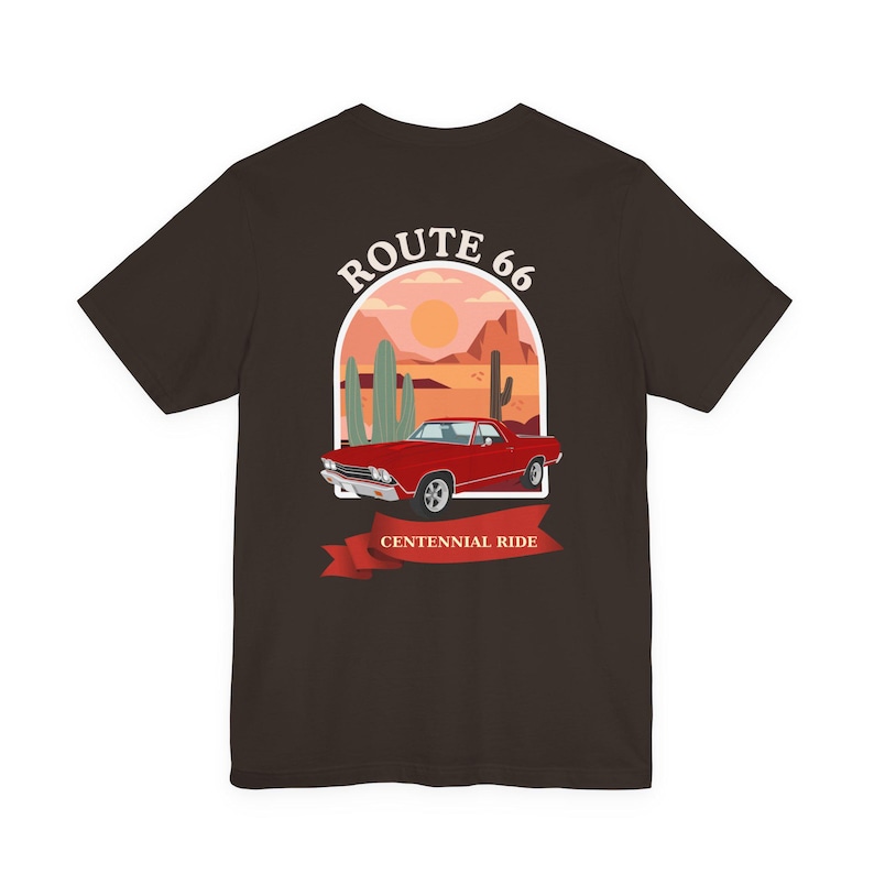 Route 66 Centennial T-Shirt – Retro Desert Road Trip Graphic Tee image 10