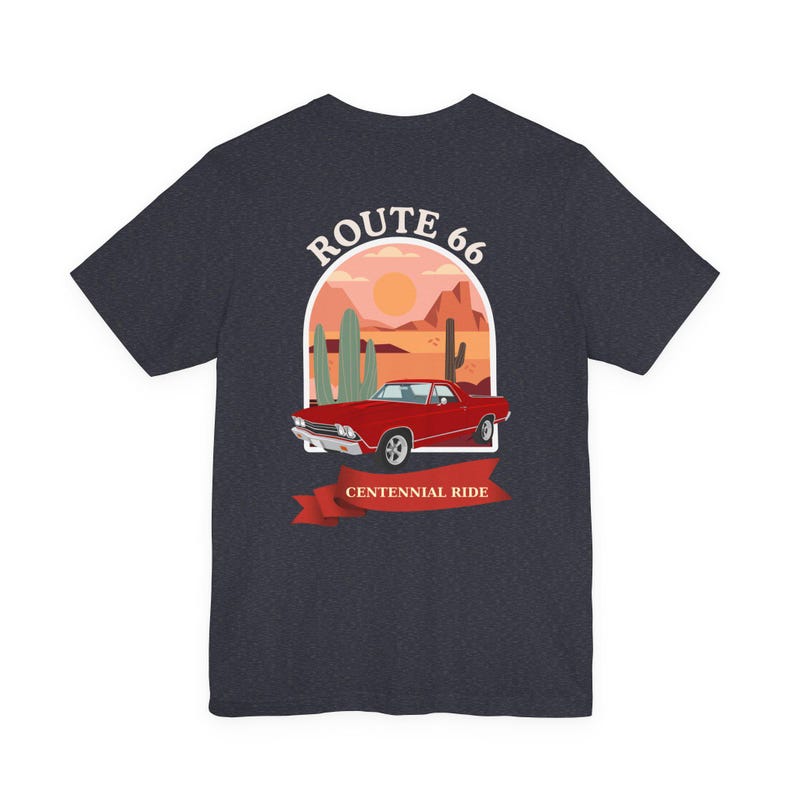 Route 66 Centennial T-Shirt – Retro Desert Road Trip Graphic Tee image 15