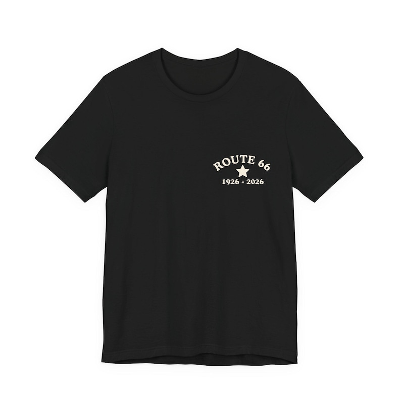 Route 66 Centennial T-Shirt – Retro Desert Road Trip Graphic Tee image 3