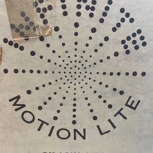 Vintage Infinite Motion Lite Mirror LAVA LIGHT Rotating Starburst Moving Tunnel of Light Walnut Wood Square Original Box Lava Simplex Intl