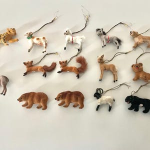 アンティーク ねこ　Kunstlerschutz ワグナー　西ドイツ Wagner Kunstlerschutz Flocked Animals - Etsy