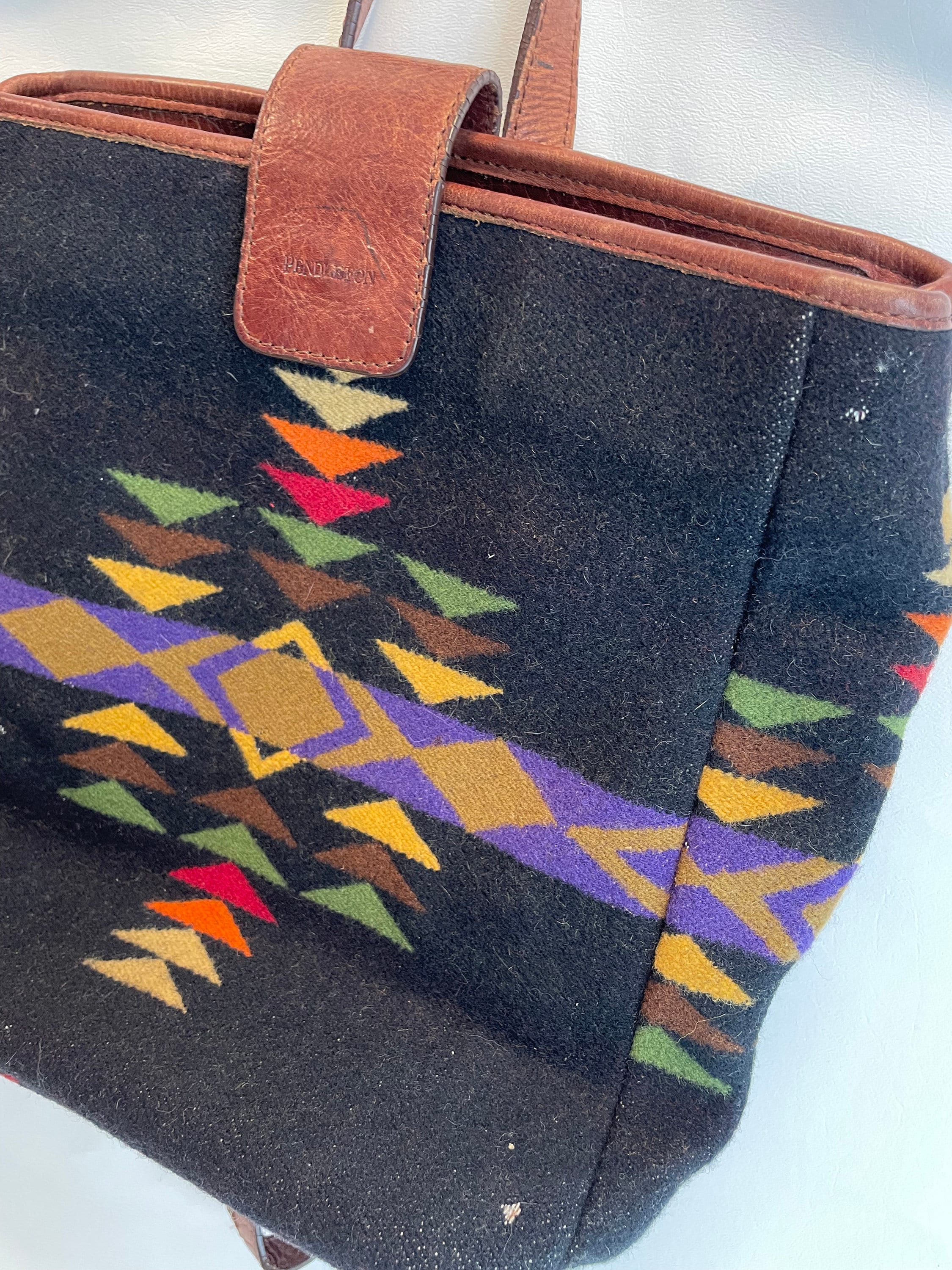 Pendleton Southwest Aztec Style Wool Backpack Pendleton Wool Front Pocket (Backpack Add On) – Bar Circle L  main image 2