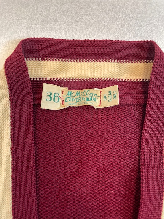 Vintage 1969 Ladies Letterman Cardigan Sweater Co… - image 4