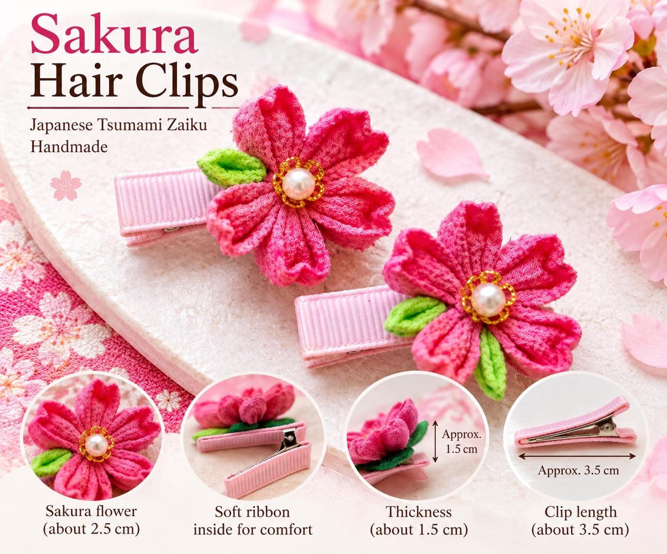 つまみ細工 アクセサリー - Etsy 日本