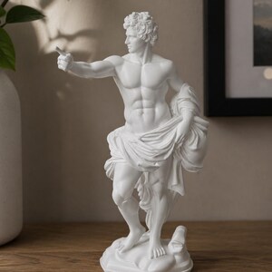 Apollo Statue Greek God Sculpture, Classical Figurine, Ancient Greece Art Decor, 3D Printed Mythology Statue, Aesthetic Collectible Gift
