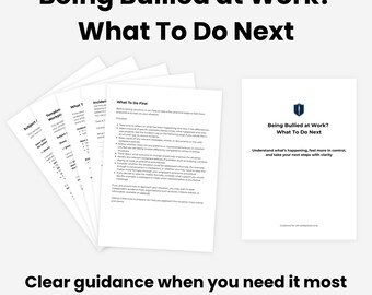 Workplace Bullying Help UK | What To Do Next Guide | Incident Log, Grievance Template & SAR Request | PDF