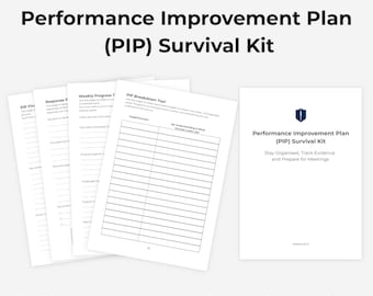 On a PIP at Work? Track Progress & Protect Your Position | Performance Improvement Plan Toolkit (UK PDF)