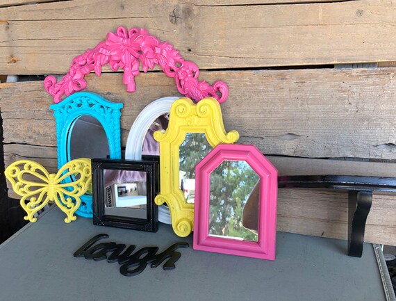 Upcycled Mirrors Nursery Playroom Kids Collection Of 5 Plus Upcycled Mirrors Nursery Playroom Kids
