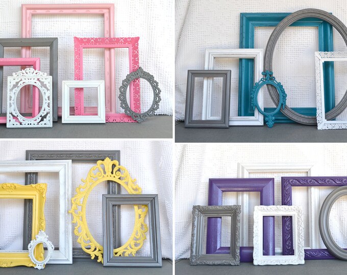 Custom ORNATE Vintage Picture Frame Set of 6 With GLASS and Etsy