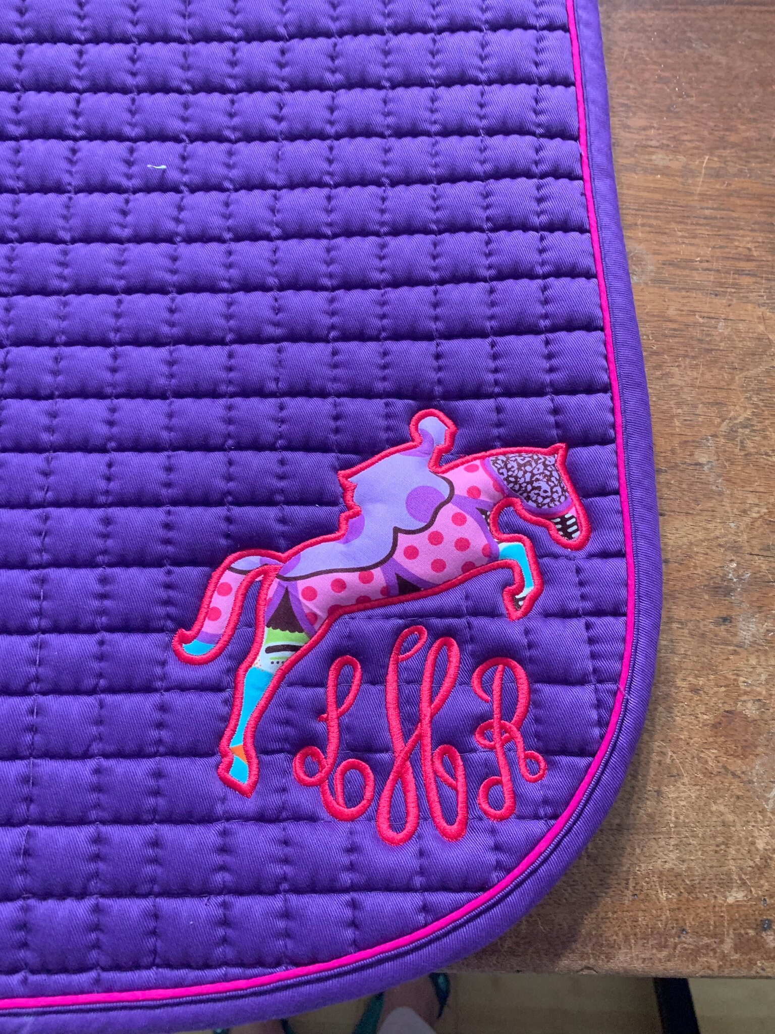 Custom Jumping Horse Saddle Pad Etsy