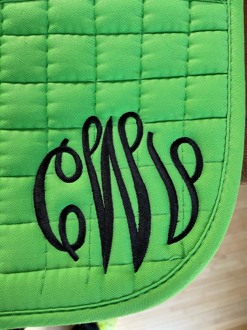 Personalized Western Saddle Pad Etsy