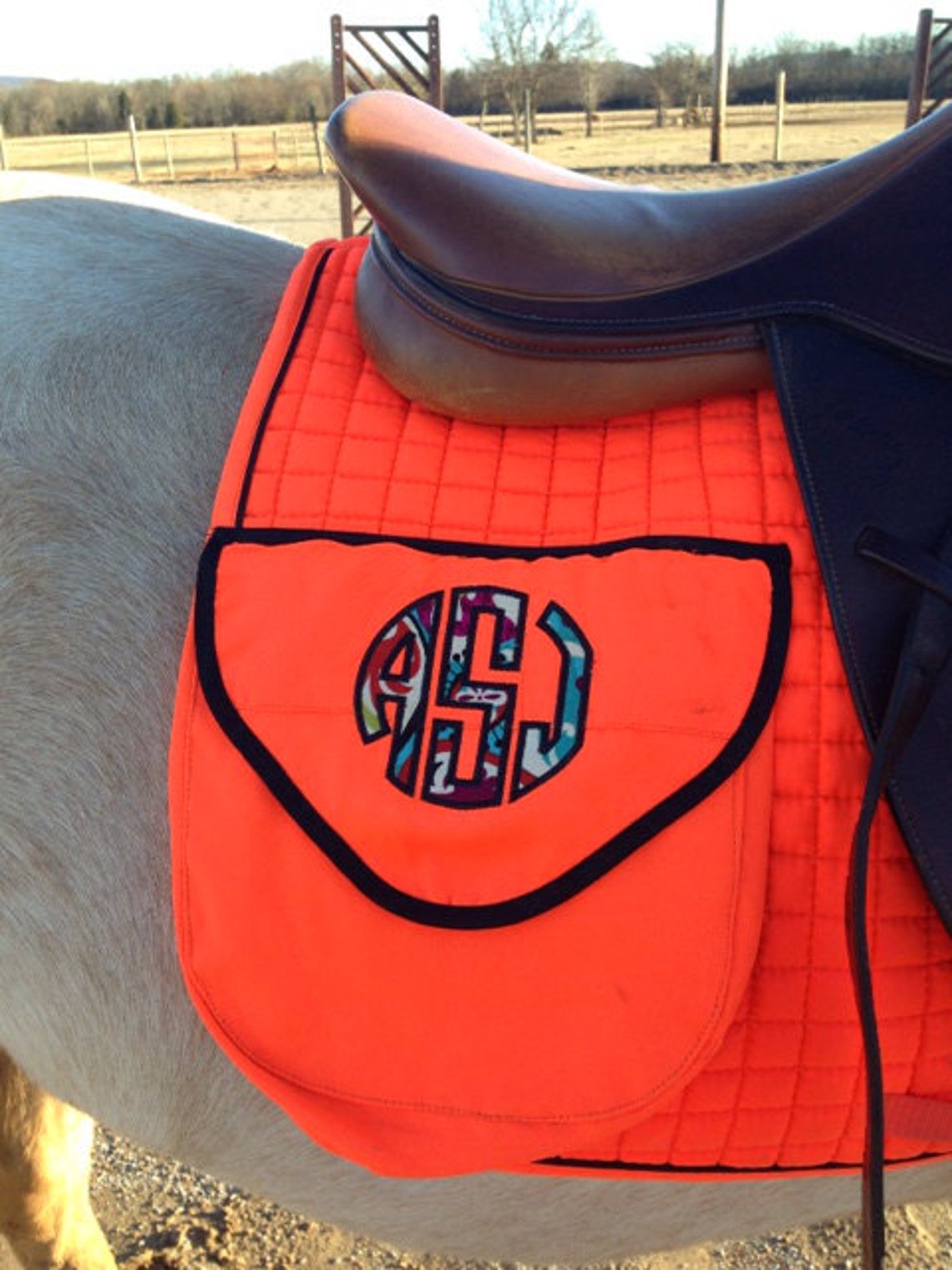 Personalized Trail Saddle Pad Etsy