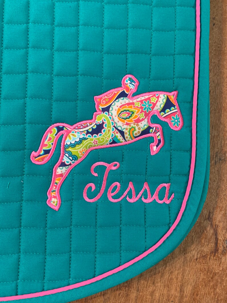 Custom Saddle Pad Etsy