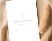 Baby Shower Spiele Bundle | 7 Baby Shower Games Deutsch | Printable Baby Shower Spiele | Babyparty Aktivitäten | Instant Download