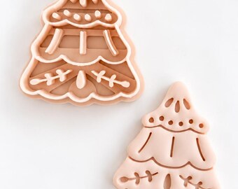 Christmas Tree Clay Cutter | Polymer Clay Cutter | 3D Printed Christmas Craft Tool