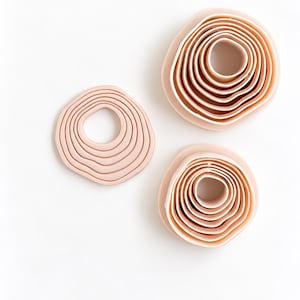 Cortador de pendientes de arcilla polimérica / Cortador de arcilla de líneas en capas / Forma geométrica para pendientes