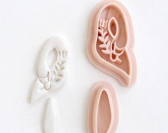 Swan Clay Cutter Set – 2-Piece Polymer Clay Mold for Jewelry Making