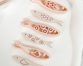 Sardine Clay Cutter – Fish Shape Cutter for Polymer Clay & Ceramics – Jewelry Making Tool