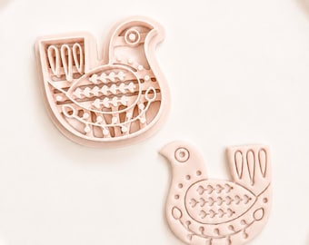 Volkskunst Vogel Clay Cutter | Skandinavischer Vogel Ausstechform Folklore-Vogel-Ausstechform | Keramik & Keramik-Werkzeug