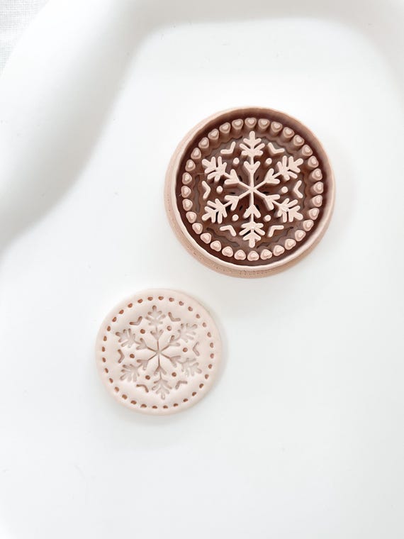 christmas winter fairy snowflake claycutter - polymerclay cutter - folklore cutter - claytool - jewelry cutter