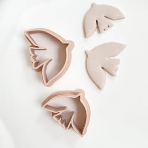 Emporte-pièce oiseau en pâte polymère - pâte fimo - emporte-pièce - oiseau matisse - emporte-pièce artistique - DIY - fabrication de bijoux