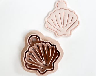 sea shell clay cutter - polymerclay - fimo clay - shell clay cutter - claytools