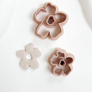 Cortador de arcilla polimérica / Cortador de arcilla Fimo / Cortador de arcilla / Herramientas para repujado de arcilla / Pendientes DIY / Herramientas de joyería / Cortador de arcilla impreso en 3D / Flor