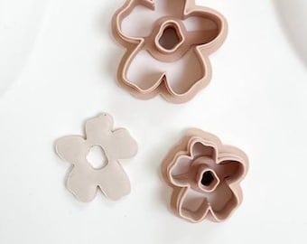 ポリマークレイカッター | フィモクレイカッター | クレイカッター | エンボスクレイツール | DIYイヤリング | ジュエリーツール | 3Dプリントクレイカッター | 花