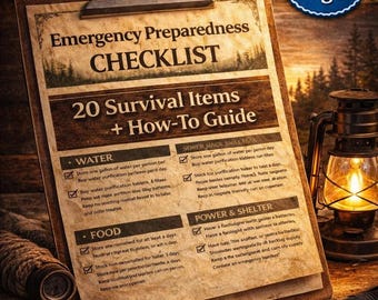 Emergency Preparedness Checklist Printable – Survival Kit & Disaster Plan PDF